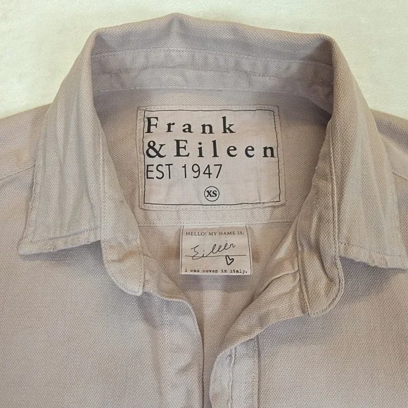 Frank & Eileen Button Down Eileen Shirt Womens XS Pink 100% Cotton Relaxed Fit - Picture 5 of 10